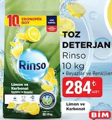 RİNSO TOZ DETERJAN 10 KG